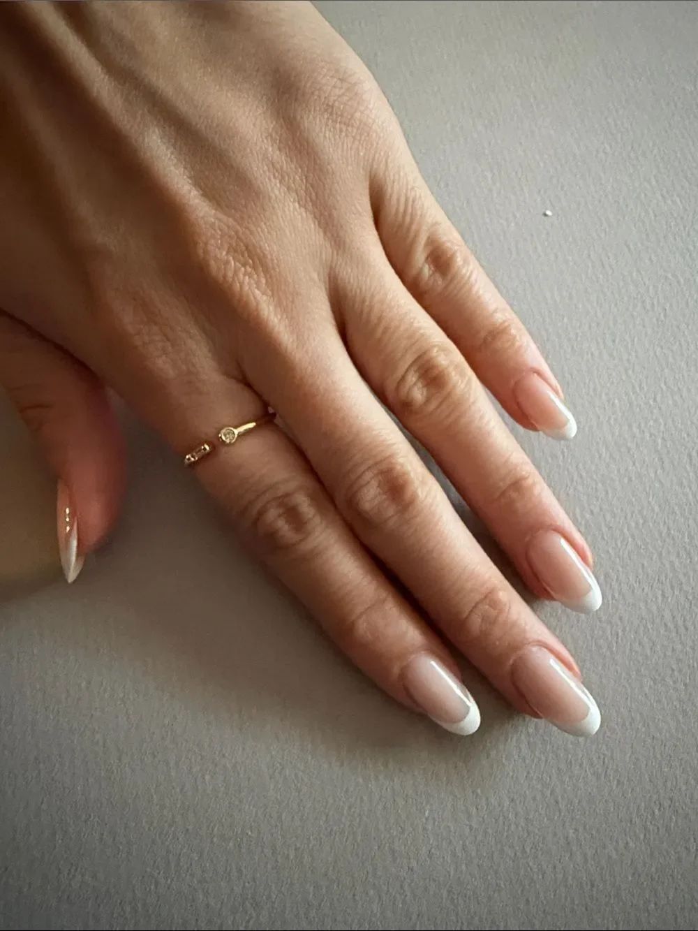 Delicate Open-Stack Gold Ring A2099 - Picture 3 of 3
